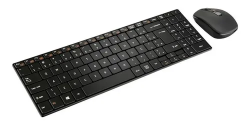 Kit Teclado e Mouse Sem Fio Multilaser Slim - Design Moderno e Si...