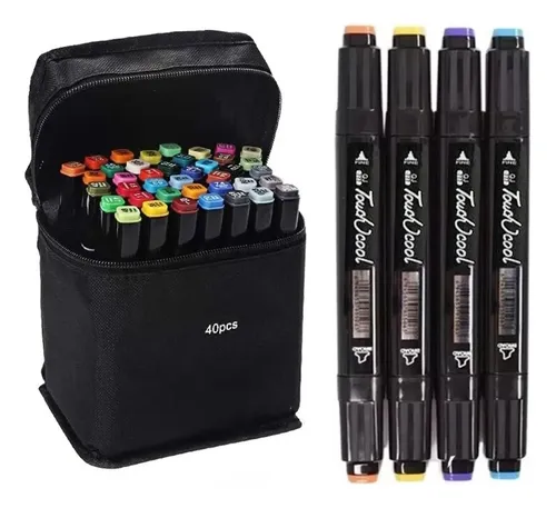 Rotuladores Artísticos Touchfive, Doble Punta, 40 Colores
