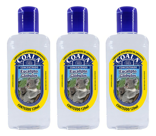 3 Unid. Aromatizante Concentrado Coala 120ml Glóbulos
