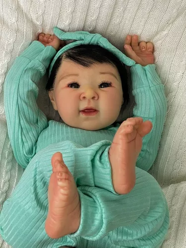 Bebe Reborn Realista Menina Japonesa - Linda com Enxoval