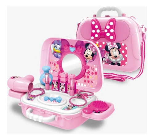 Maquillaje De Minnie Coqueta Set De Belleza Lonchera/maleta.