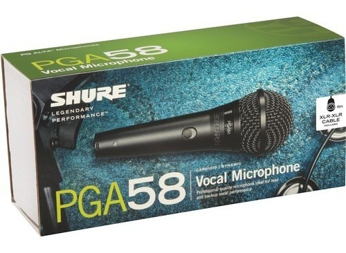 Imagen 3 de 6 de Microfono Shure Pga58 Xlr Con Cable Canon Garantia