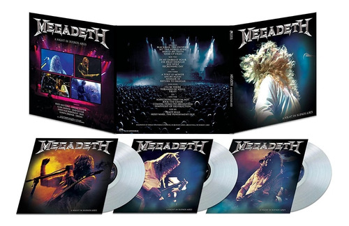 Megadeth A Night In Buenos Aires Lp 3vinilos Transparentes