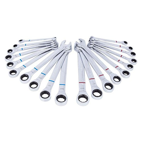 20-piece Standard (sae) And Metric Combination Ratchet ...