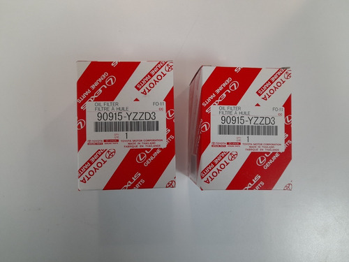 Dos Filtros De Aceite 90915yzzd3 Toyota Original 2005-2021
