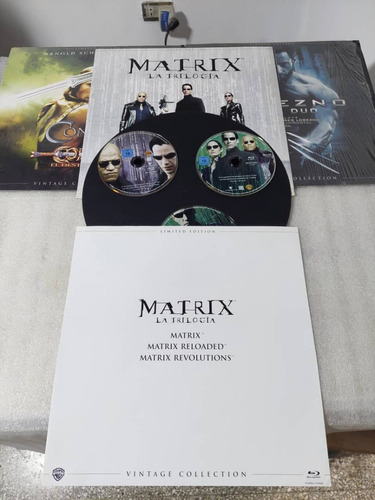 Matrix La Trilogia Blu-ray Coleccion Vintage Como Nuevas