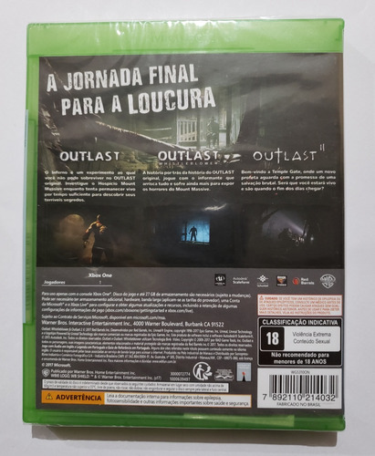 Outlast Trinity - Xbox One (lacrado)