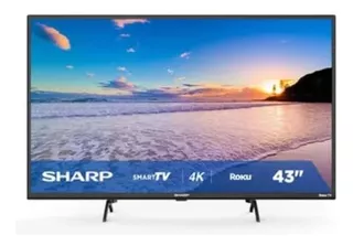 Sharp Pantalla 43 Pulgadas Smart Tv 4k Uhd Roku 4tc43dl3ur