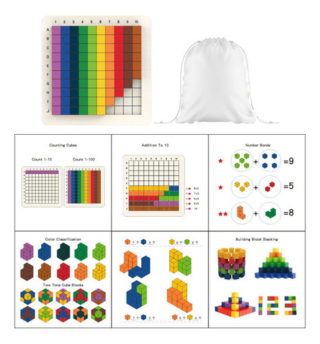 Cubos Coloridos, Juguetes Educativos De Con 24 Cartas