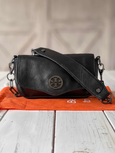 Bandolera Negra De Piel Tory Burch