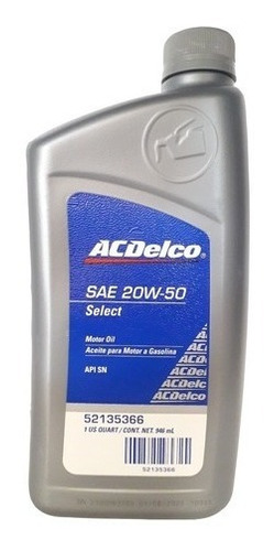 Aceite Mineral Ac Delco 20w50 Tienda Fisica