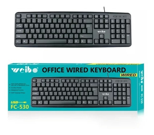 Teclado Usb Weibo Pc Computadora Laptop Fc-530