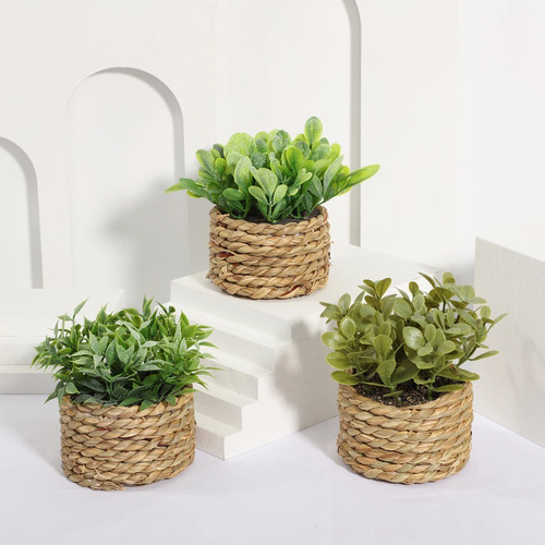 Planta Artificial En Maceta, Hierba De Eucalipto, Plantas Ar