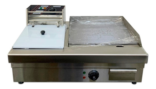 Plancha Cocina Electrica Industrial Incluye Freidora 110v 