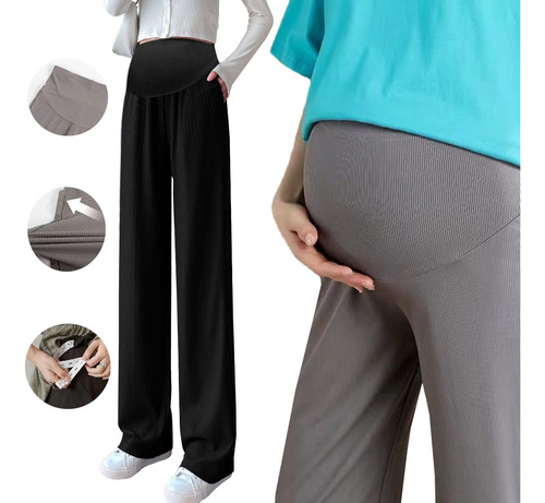 Pantalones De Maternidad De Cintura Alta / Ropa Maternal