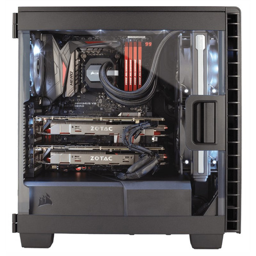 Gabinete Gamer Corsair Carbide 400c Black Ventana