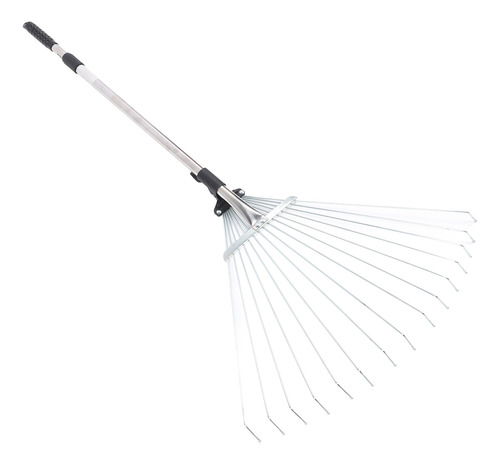 Leaf Rake Ajustável Retrátil Expansível Em Aço Inoxidável