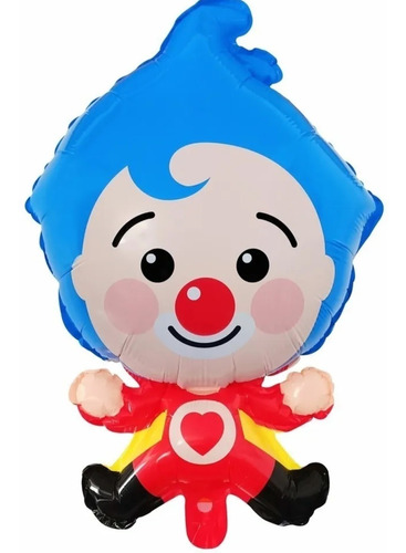 Payaso Plim Plim Globo Figura 70×45 Para Cotillón Cumpleaños