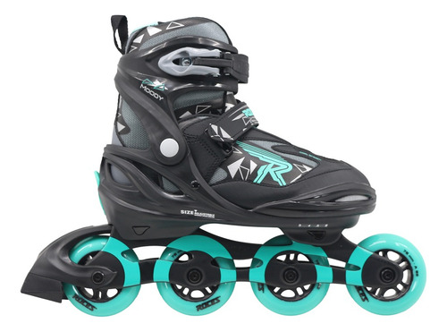 Patines En Línea Moody Tif Black Aqua