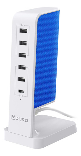 Aduro Estacin De Carga Usb Para Mltiples Dispositivos [power