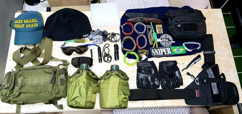 Lote Gigante De Itens Edc Cantil Guepardo Paracord Tudo