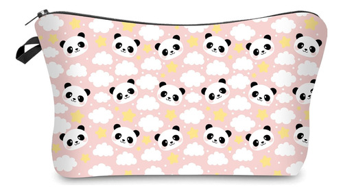 Yssabel - Bolso Cosmético Con Patrón De Panda Pastel, Necese