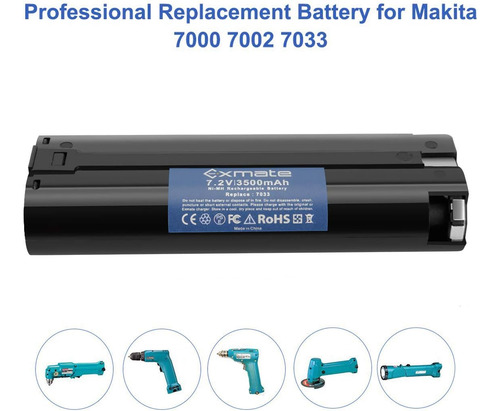 Batería Ni-mh De Repuesto De 7.2 V 3.5 Ah Compatible Con Mak