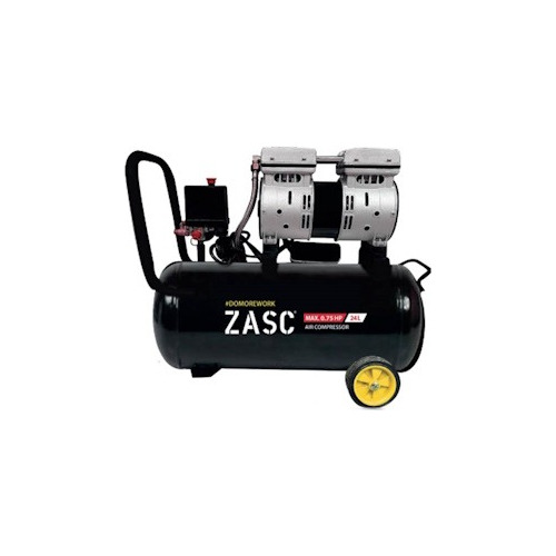 Compresor Aire 0,75hp Insonoro 1680rpm 24l 115psi 110v Zasc