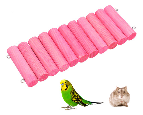 Soporte De Madera Para Mascotas Hamster Swing, Juguete De Ca