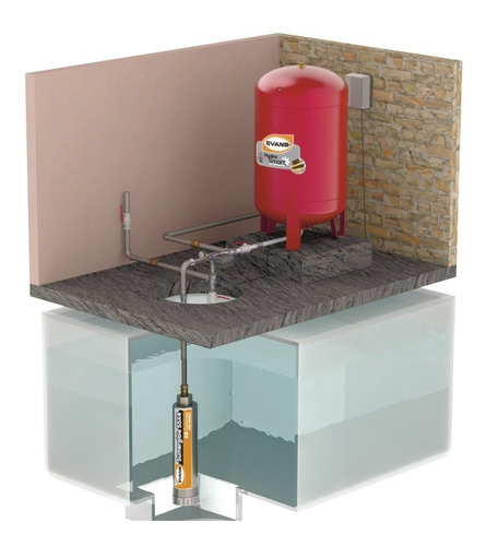 Bomba Sumergible Para Cisterna Evans 2hp Inoxidable 20gpm