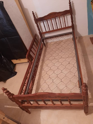 Cama Cuna De Madera  Sin Colchon