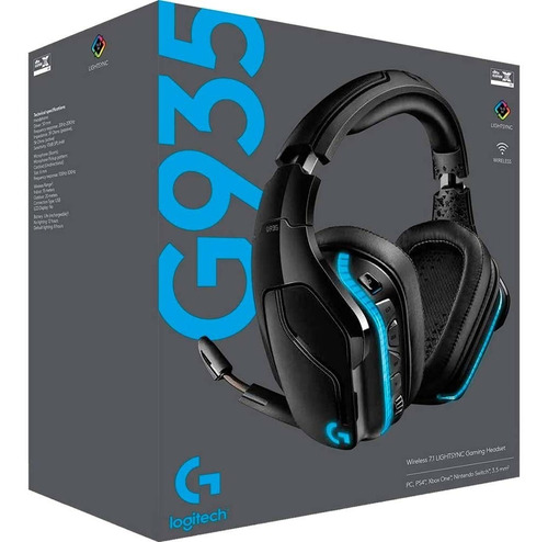 Audifonos Gamer Logitech G935 Lightspeed Wireless 