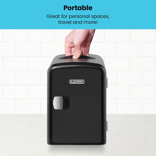 Minirefrigerador Chefman, Electrico, Portatil, Capacidad De