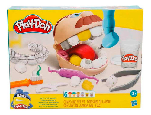 Massa De Modelar - Play-doh - Brincando De Dentista - Hasbro
