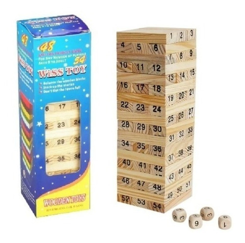 Juego De Mesa Madera 48 Piezas