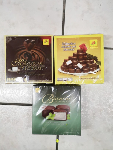 Bombones Con Chocolate, 3 Cajas Sabores Surtidos