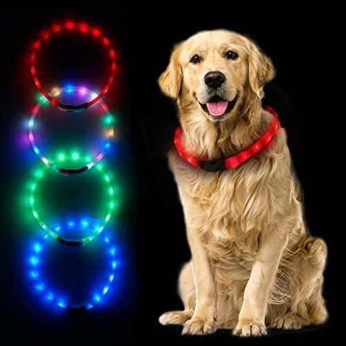 Mumupet Led Collar De Perros Usb Recargable Brillante Frl50