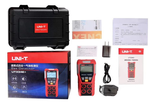 Medidor Detector Multigas 4 En 1 Uni-t Ut334e+ O2 H2s Co Lel