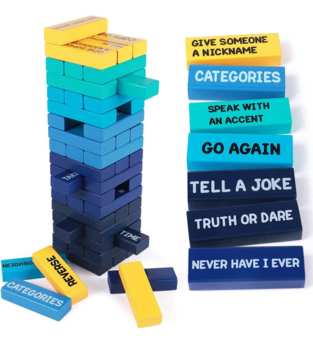 Juego De Mesa Jenga De Colores
