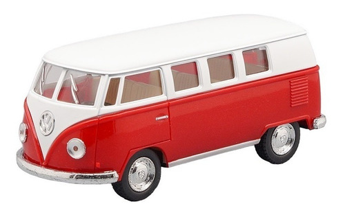 Volkswagen Classical Bus Combi 1962 1:32 Kinsmart Rojo
