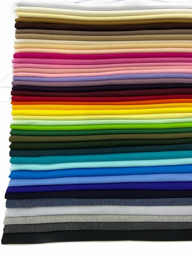 Tecido Meia Malha Penteada 100%algodão 3 Metros Varias Cores