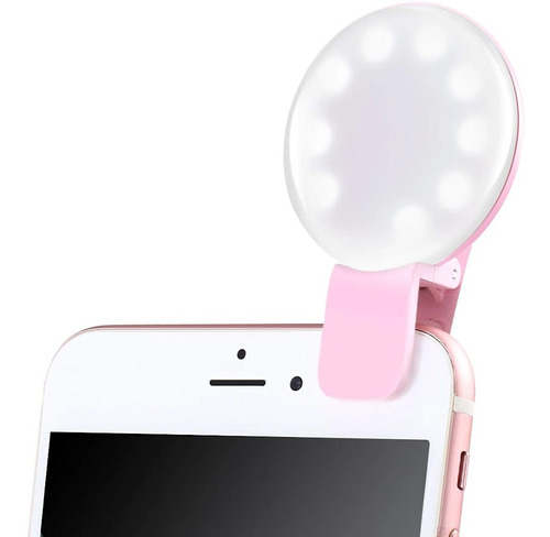 Luz Blanca Selfie Led Mejora Las Fotos Celular Clip Flash ®