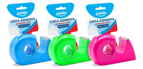 Cinta Adhesiva Con Dispensador Pack De 3 Pcs