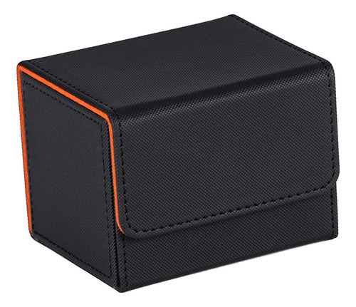 Trading Card Deck Box Storage Dados Funda Protectora Naranja