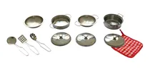 Comprar Juego De Batería Ollitas Cocinita Niños Niñas Juguete
