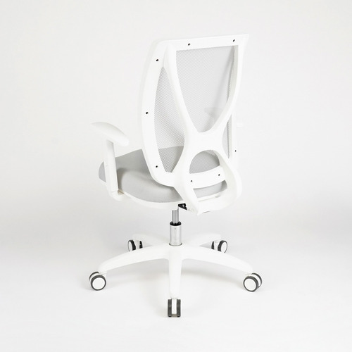 Imagen 4 de 9 de Silla De Oficina Alma White Brazos Regulables