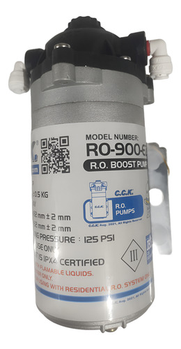 Bomba Para Sistemas De Osmosis Inversa De 24 Volts + Acoples