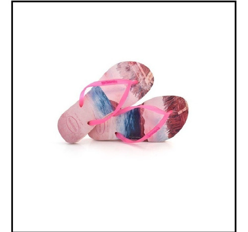 Imagem 3 de 4 de Chinelo Havaianas Slim Paisage Pink Tamanho 35/36