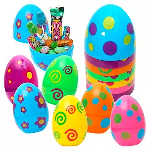 Huevos de Pascua de plástico - color natural 6cm - Set de 6pzs - Grupo  Galdiaz
