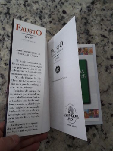 Livro Fausto Tragédia De Goethe